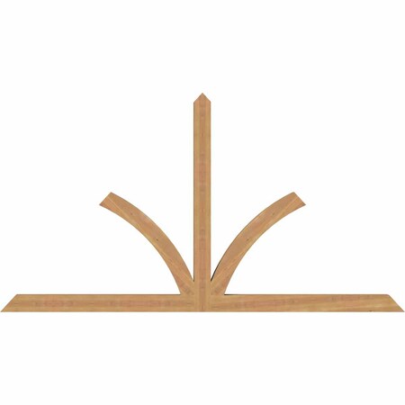 Ekena Millwork Richland Timber Gable Bracket, Western Red Cedar, 84"W x 45"H x 3 1/2"D x 3 1/2"F, 13/12 Pitch GBW084X45X0404RIC00SWR